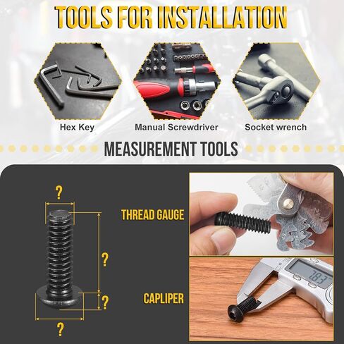 DTGN #10-32x1/2 Button Head Socket Cap Screws - 50Pack - Good for Road Bicycle, Mountain Bike, Auto, Motorcycle - 304 Stainless Steel Whitewashed - Hex Socket Drive Fasteners in Kuwait