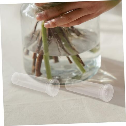 balacoo 50pcs Flower Preservation Tubes Nutrition Vials for Fresh Flowers Gardening Supplies Easy to Use Water Containers for Floral Arrangements and Hydroponics in Kuwait