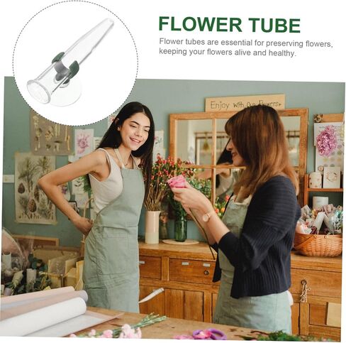 8pcs Floral Water Tubes with Suction Cups Durable Nutrition Tubes for Fresh Flower Arrangements Design for Easy Water Level Monitoring in Kuwait