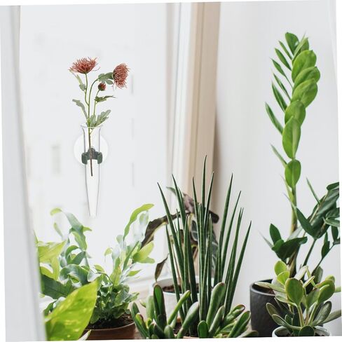8pcs Floral Water Tubes with Suction Cups Durable Nutrition Tubes for Fresh Flower Arrangements Design for Easy Water Level Monitoring in Kuwait