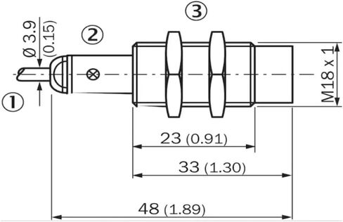 Inductive Proximity Sensor IME18-08BNSZW2K/1040975 Enhanced Short Size in Kuwait
