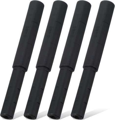 4PCS Golf Club Extender 0.49 Inch Graphite Shaft Extensions Black Extension Rod for Putter Iron Golf Club Body in Kuwait