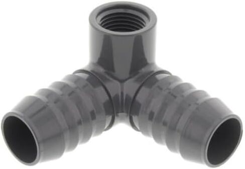 1 Insert x 1 Insert x 1/2 Female Side Outlet Elbow Fitting for Plumbing, Water Lines, Pools, and Irrigation 1 x 1 x 1/2 Reducing Side Outlet Elbow Insert x Female Ell Double Elbow in Kuwait