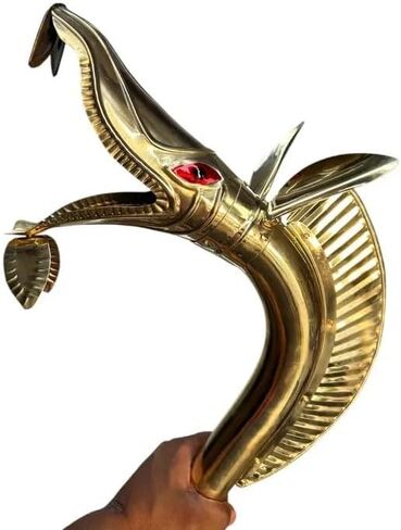 Handmade 6ft Brass Carnyx Celtic War Horn – Tintignac & Deskford Replica | Playable Ancient Medieval Serpent Head Trumpet | Historical Celtic Collectible Decor Instrument in Kuwait