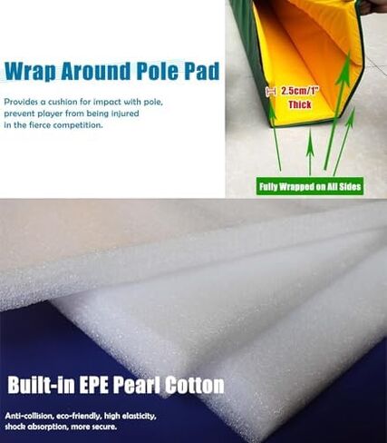 Heavy-Duty Waterproof Basketball Pole Padding Wrap, Durable Safety Protector for Indoor & Outdoor Use, Ideal for Basements & Garages, Enhances Safety & Durability in Kuwait