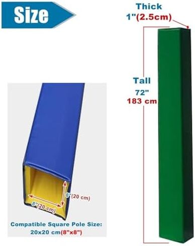 Heavy-Duty Waterproof Basketball Pole Padding Wrap, Durable Safety Protector for Indoor & Outdoor Use, Ideal for Basements & Garages, Enhances Safety & Durability in Kuwait