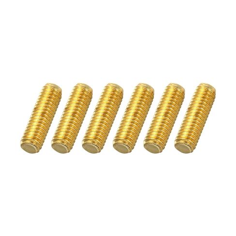 MECCANIXITY 6Pack M6x60mm قضيب ملولب بالكامل، نحاس اليد اليمنى جميع المسامير اللولبية لتثبيت مجموعة الأثاث، درجة 1 مم in Kuwait