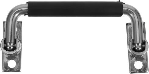 KALLORY Heavy Duty Stainless Steel Foldable U-Shaped Handle with Anti-Slip Grip for Flight Case and Equipment Box, Sturdy Flat Box Handle for Toolboxes and Storage Solutions in Kuwait
