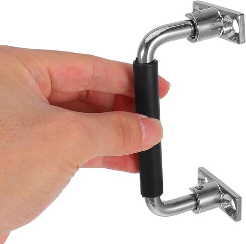 KALLORY Heavy Duty Stainless Steel Foldable U-Shaped Handle with Anti-Slip Grip for Flight Case and Equipment Box, Sturdy Flat Box Handle for Toolboxes and Storage Solutions in Kuwait
