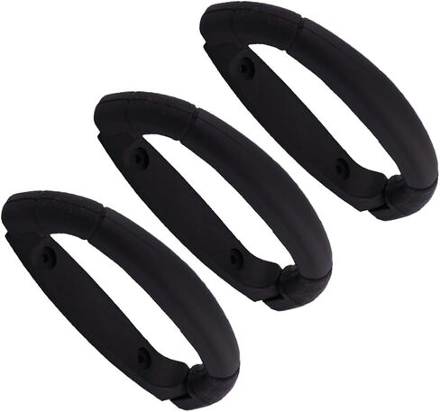 Baluue Folding Handle Easy to Pull Black for 3pcs and Plastic, Ergonomic Non-Slip Design Rust-Resistant, 4.25x1.75x0.8 Inches Lithium Battery Panel in Kuwait