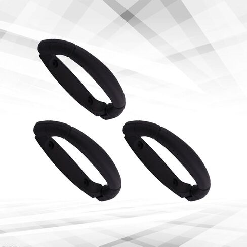Baluue Folding Handle Easy to Pull Black for 3pcs and Plastic, Ergonomic Non-Slip Design Rust-Resistant, 4.25x1.75x0.8 Inches Lithium Battery Panel in Kuwait