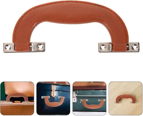 Homoyoyo 4pcs Universal Replacement Suitcase Handle Grip for Cosmetic Cases and Toolboxes, Metal and Plastic Construction with High Strength and Hole Spacing of 3.9cm and 7.8cm, Ergonomic in Kuwait