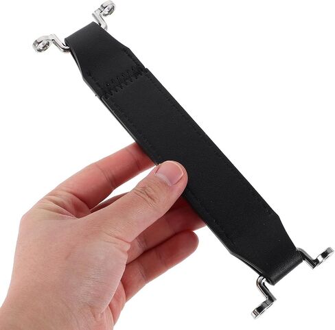 Guitar Amplifier Handle Replacement Pu Leather with Metal Mounting Plates Sturdy and Versatile Carrying Handle Vintage Style for Drawers and Luggage for Home and Travel Use in Kuwait