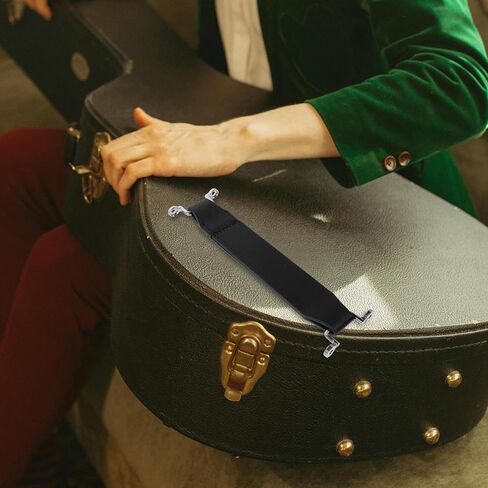 Guitar Amplifier Handle Replacement Pu Leather with Metal Mounting Plates Sturdy and Versatile Carrying Handle Vintage Style for Drawers and Luggage for Home and Travel Use in Kuwait