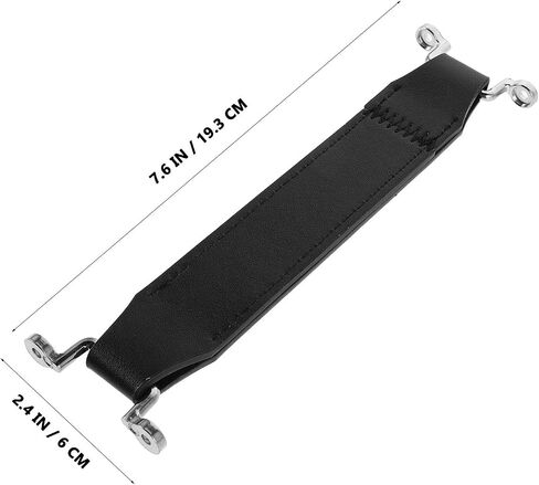 Guitar Amplifier Handle Replacement Pu Leather with Metal Mounting Plates Sturdy and Versatile Carrying Handle Vintage Style for Drawers and Luggage for Home and Travel Use in Kuwait