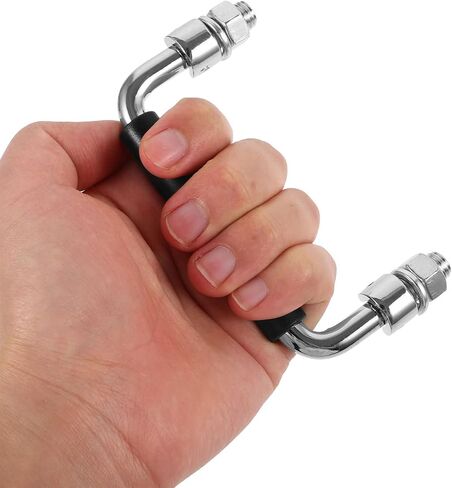 مقابض سحب قابلة للطي مع تصميم قابل للطي وقبضة مريحة قطعتان من مقابض بديلة مطلية بالكروم الحديدي شديدة التحمل لصندوق الأدوات والخزانة الصناعية لمعدات الرفع in Kuwait
