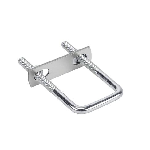 15 PCS Square U Bolts 1.57 inch Wide, M8 x 40 x 100 mm Carbon Steel Galvanized U Bolts with Nut Plate, Industrial Supplies Accessories for Boat, Trailer, Tube in Kuwait