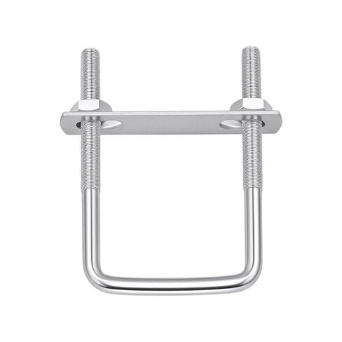 15 PCS Square U Bolts 1.57 inch Wide, M8 x 40 x 100 mm Carbon Steel Galvanized U Bolts with Nut Plate, Industrial Supplies Accessories for Boat, Trailer, Tube in Kuwait