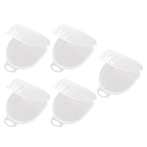 Tooth Storage Boxes with Simple Shape 5pcs Scratch Resistant Pp Material Easy to Carry Compact Tooth Holder Cases for Braces and Dentures for Travel and Business in Kuwait