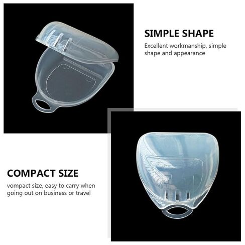 Tooth Storage Boxes with Simple Shape 5pcs Scratch Resistant Pp Material Easy to Carry Compact Tooth Holder Cases for Braces and Dentures for Travel and Business in Kuwait