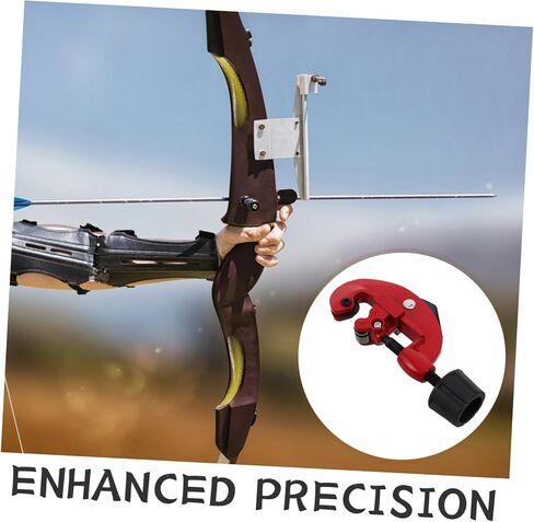 Carbon Arrow Cutter Tool with Adjustable Saw for 3-28mm Shaft Diameter, Aluminium Alloy Construction with Steady Support, for DIY Arrow Making and Target Archery in Kuwait