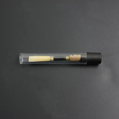 Zerodeko 3pcs Soft Natural Cane Oboe Reeds Replacement with Protective Tube Sleeve Compact Wind Instrument Accessories for Beginner and Performance Use in Kuwait