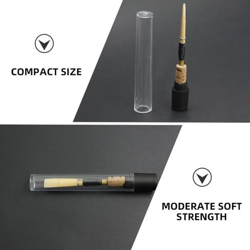 3 Pcs Natural Cane Oboe Reeds Replacement Set Wind Instrument Accessories for Beginner Musicians Black in Kuwait