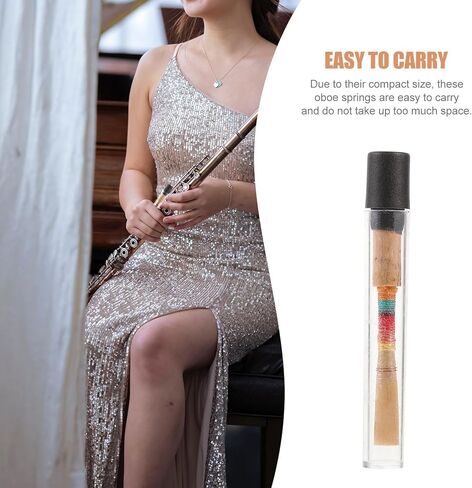 Professional Oboe Reed Natural Cane Handmade Wind Instrument Reed Accessory for Students Performers Compact Oboe Playing Tool with Copper Wire for Woodwind Instruments Random Color in Kuwait