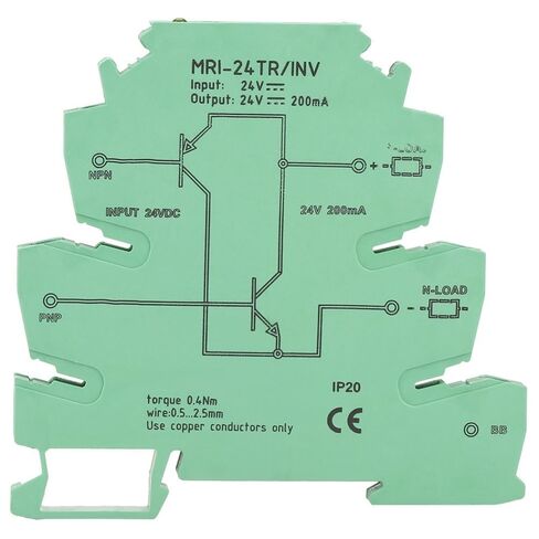 NPN PNP Signal Converter Module – DIN Rail Mount Industrial PLC Sensor Interface, 200mA 15kHz Level Conversion for IO Systems in Kuwait