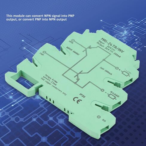NPN PNP Signal Converter Module – DIN Rail Mount Industrial PLC Sensor Interface, 200mA 15kHz Level Conversion for IO Systems in Kuwait