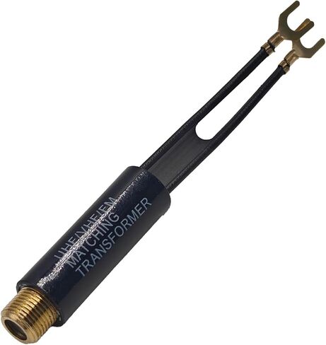 Gold Plated 75 to 300 Ohm Matching Transformer, Balun Converter Adapter with F Female Connector for TV/FM/VHF/UHF Antenna Signal in Saudi Arabia