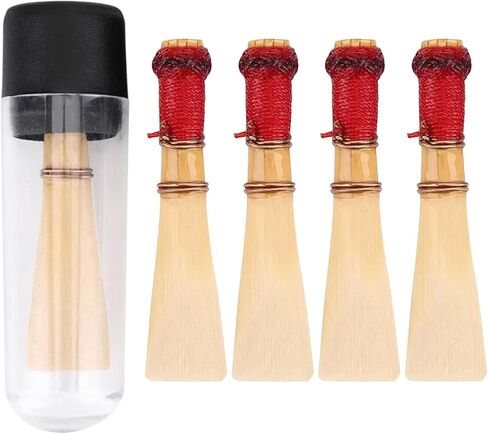 Kisangel 5pcs Natural Medium Bassoon Reeds Set Woodwind Instrument Replacement Parts for Bassoonists and Beginners, Musical Instrument Repair Accessories in Kuwait