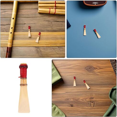 5pcs Medium Soft Bassoon Reeds Natural Woodwind Reeds for Students and Beginners Musical Instrument Repair Accessories in Kuwait