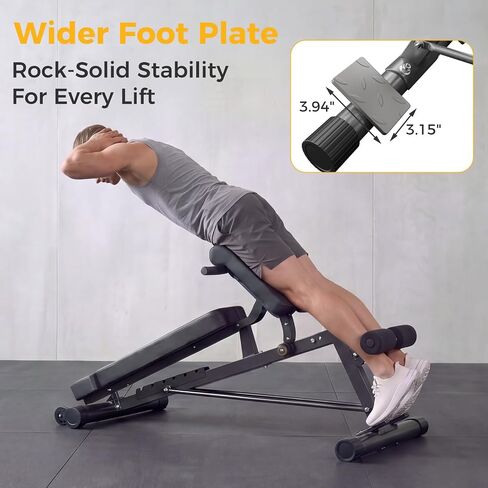 NEWBULIG Adjustable Weight Bench for Home Gym, 660 LBS Workout Bench Press | Flat Incline Decline Sit Up Foldable Work Out Press Chest Machine with Leg Extension, Preacher Pad & 2 Wheels in Kuwait
