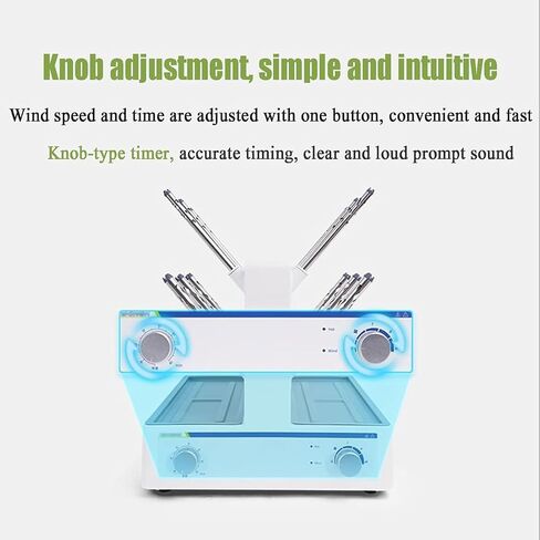 Lab Electric Drying Rack, Test Tube Bottle Drying Machine with 12 Duct, Adjustable Temperature 0~85℃ and 0~1H Timing, Dry Evenly, No Residual Water Stains, for Glass Test Tube in Kuwait