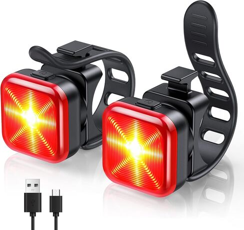 WSDCAM Bike Lights for Night Riding, 5 Modes Bike Rear Light for Cycling Safety, Rechargeable Front and Back Light, IP64 Waterproof Bright LED, Bike Headlight and Taillight, Scooter Light Kid Adult in Kuwait