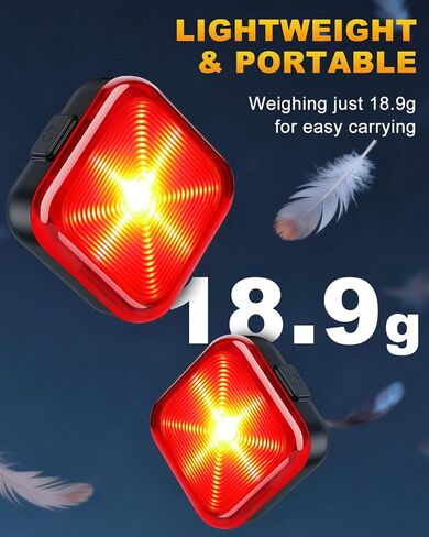WSDCAM Bike Lights for Night Riding, 5 Modes Bike Rear Light for Cycling Safety, Rechargeable Front and Back Light, IP64 Waterproof Bright LED, Bike Headlight and Taillight, Scooter Light Kid Adult in Kuwait