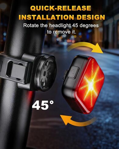 WSDCAM Bike Lights for Night Riding, 5 Modes Bike Rear Light for Cycling Safety, Rechargeable Front and Back Light, IP64 Waterproof Bright LED, Bike Headlight and Taillight, Scooter Light Kid Adult in Kuwait