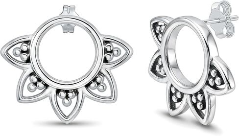 LeCalla 925 Sterling Silver Small Lightweight Zirconia Stud Earrings in Kuwait