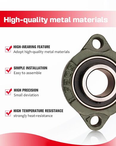 3018919 1411000 3007000 Bearing, 1in Dia,2 Hole Flange Metal Fit for SaltDogg SB205 LF205 SHPE0750 SHPE100 SHPE1500 SHPE2000 Series in Kuwait
