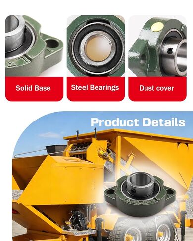 3018919 1411000 3007000 Bearing, 1in Dia,2 Hole Flange Metal Fit for SaltDogg SB205 LF205 SHPE0750 SHPE100 SHPE1500 SHPE2000 Series in Kuwait
