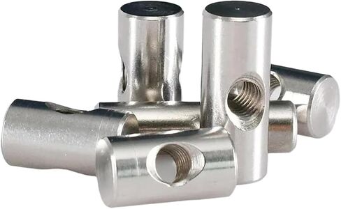 Barrel Bolt, M4 M5 M6 Stainless Steel Cylindrical Pin Dowel Hammer Embedded Nut for Wood Furniture in Kuwait