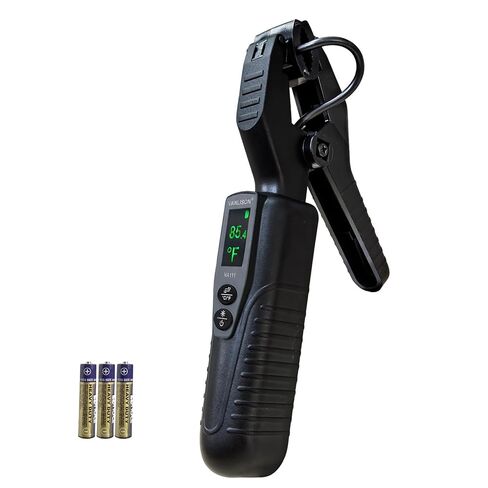 Clamp On Wireless Temperature Probe – High Accuracy Pipe Thermometer Meter for HVAC, Refrigeration & AC Systems, Range -58°F to 302°F, Battery-Powered, Easy-Read Display with Backlight in Kuwait