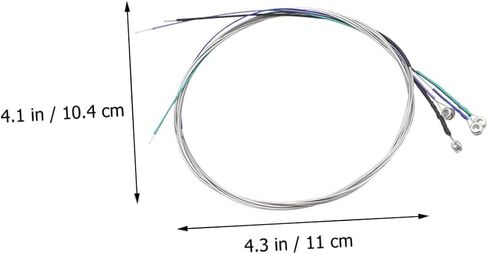 4pcs Metal Strings Replacement Standard Tension Wire Strings for Beginners and Professionals Accessories in Kuwait