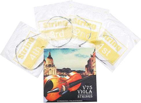 FRCOLOR 4pcs Stainless Steel Strings Replacement Metal Strings with Standard Tension for Beginners and Professionals Tone for Violas in Kuwait