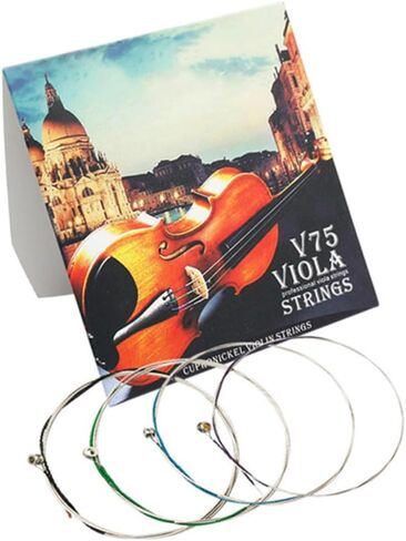 FRCOLOR 4pcs Stainless Steel Strings Replacement Metal Strings with Standard Tension for Beginners and Professionals Tone for Violas in Kuwait