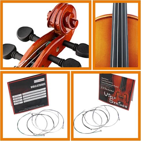 Mikinona 4pcs Metal Strings Replacement Nickel-chrome Wound Performance Strings for Practice and Professional Use Instrument Accessories in Kuwait