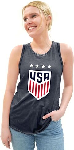 Blue 84 National Teams Womens U.s. Women's Soccer USWNT Officially Licensed Women's Tri-Blend Tank Top in Kuwait