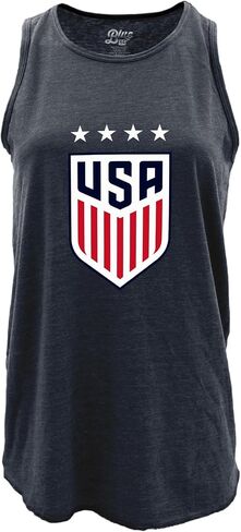 Blue 84 National Teams Womens U.s. Women's Soccer USWNT Officially Licensed Women's Tri-Blend Tank Top in Kuwait