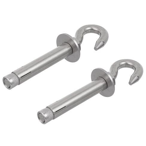 TEHAUX 2pcs Stainless Steel Expansion Hooks Heavy Duty Swing Hangers Large Load-Bearing Capacity and Simple Operation for Canopy and Air Conditioning Fixation in Kuwait
